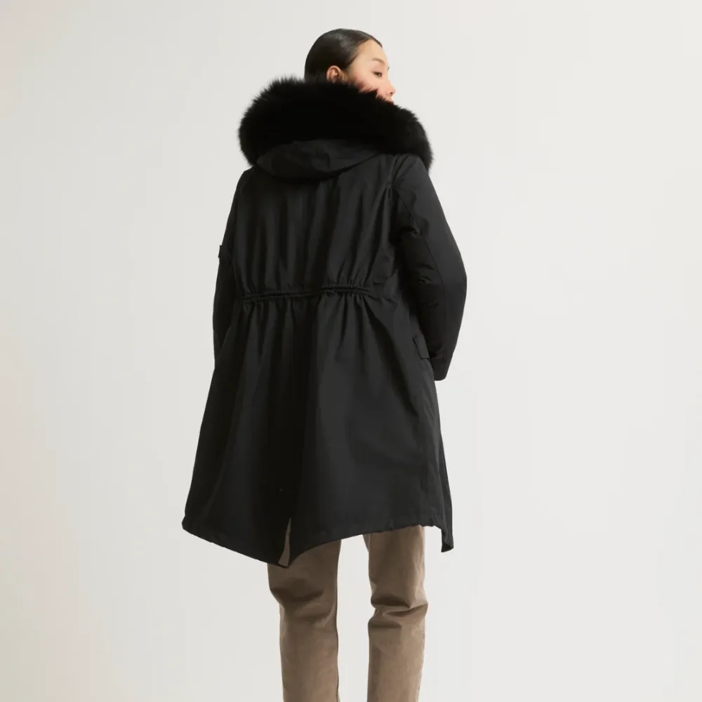 Yves Salomon Parka - Noir