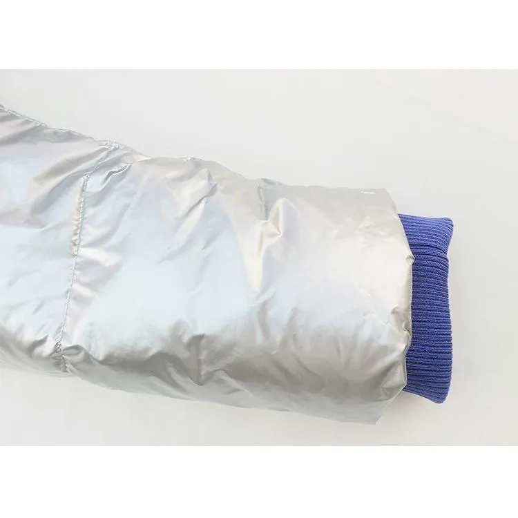 Zip-Up Cropped Waterproof Down Jacket